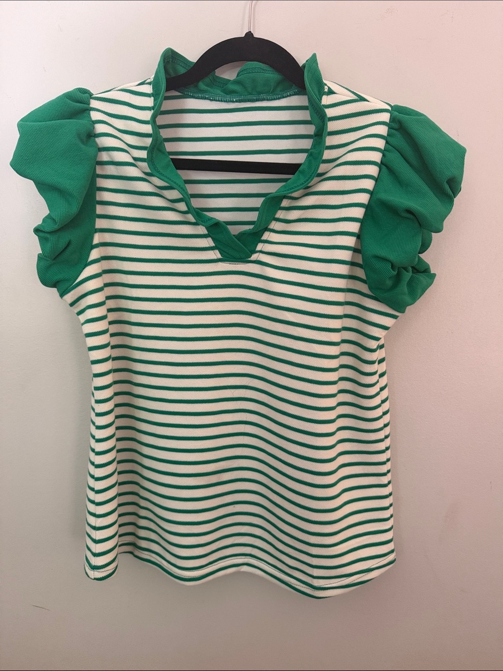 Ruffle Cap Sleeve Summer shirt